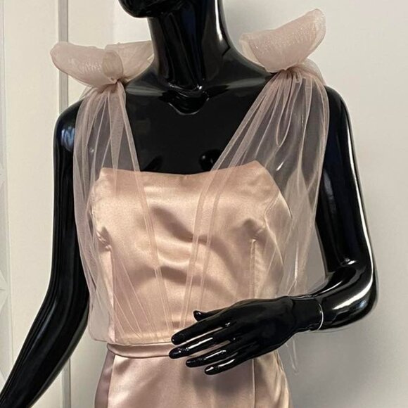 Elegant Dress, Atlas -100 %, Made in Europe, Size - MP - Picture 3 of 4